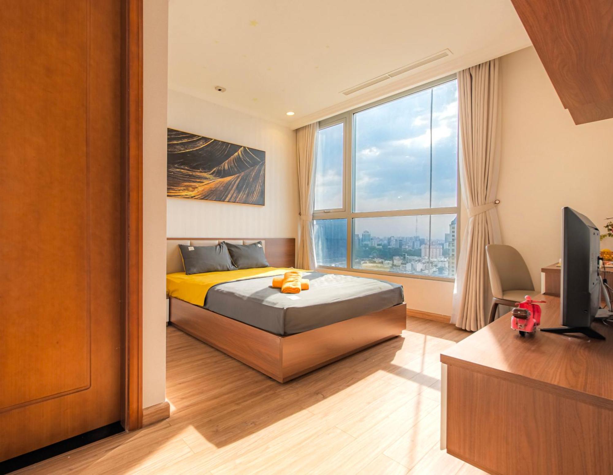 Central Apartments - Vinhomes Central Park, Landmark 81 Area & Ice Skating Rink Ho-Chi-Minh-Stadt Exterior foto