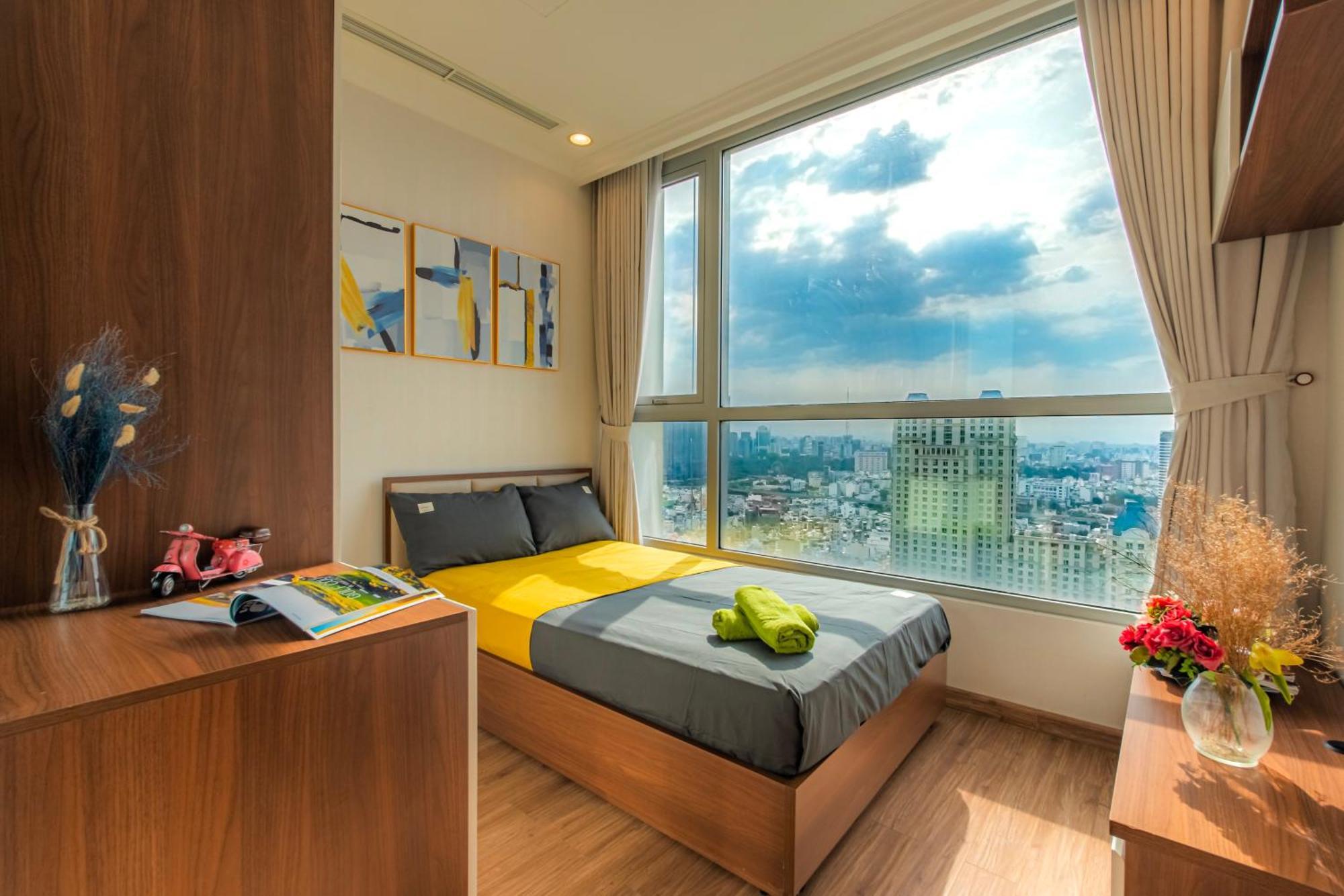 Central Apartments - Vinhomes Central Park, Landmark 81 Area & Ice Skating Rink Ho-Chi-Minh-Stadt Exterior foto