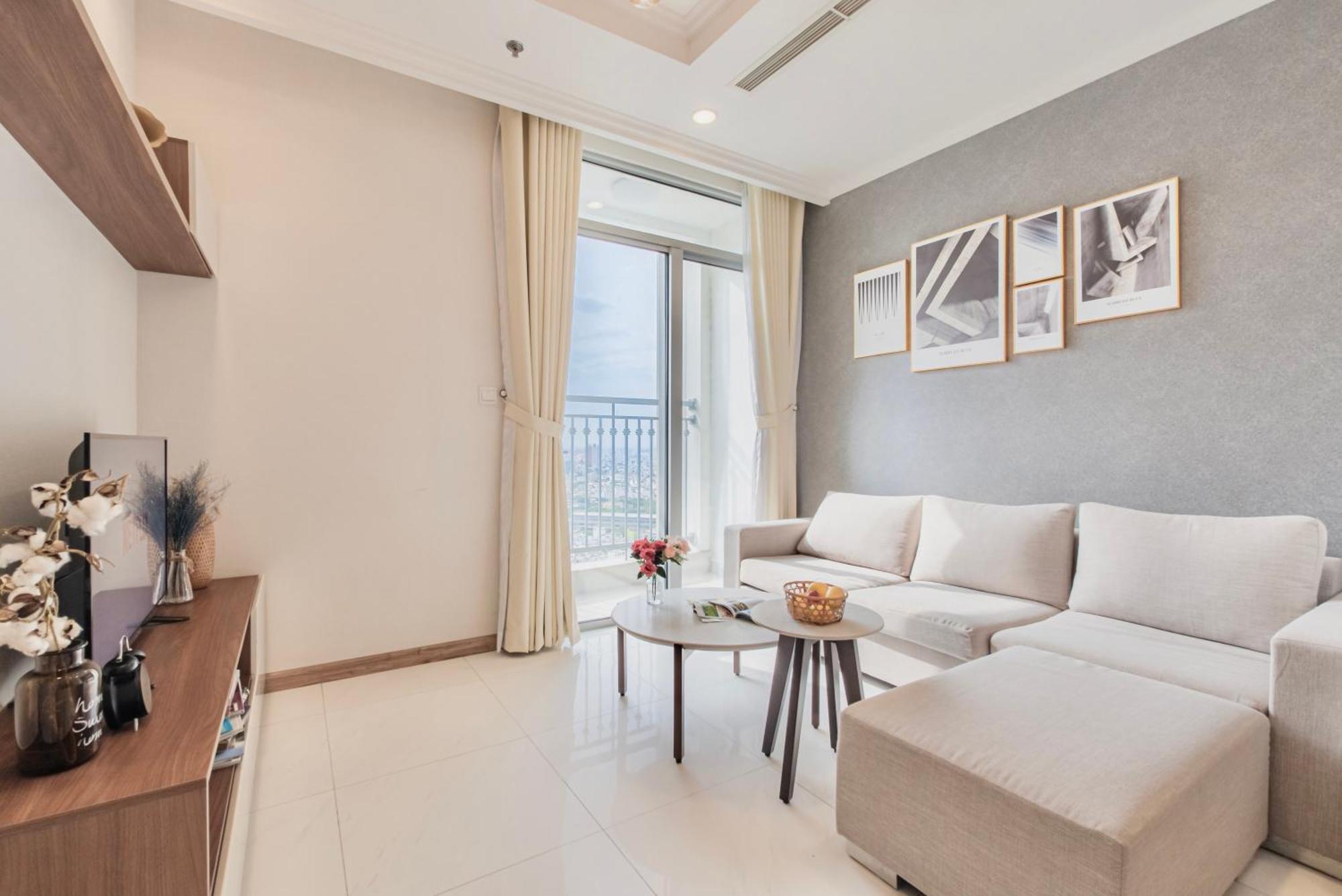 Central Apartments - Vinhomes Central Park, Landmark 81 Area & Ice Skating Rink Ho-Chi-Minh-Stadt Exterior foto
