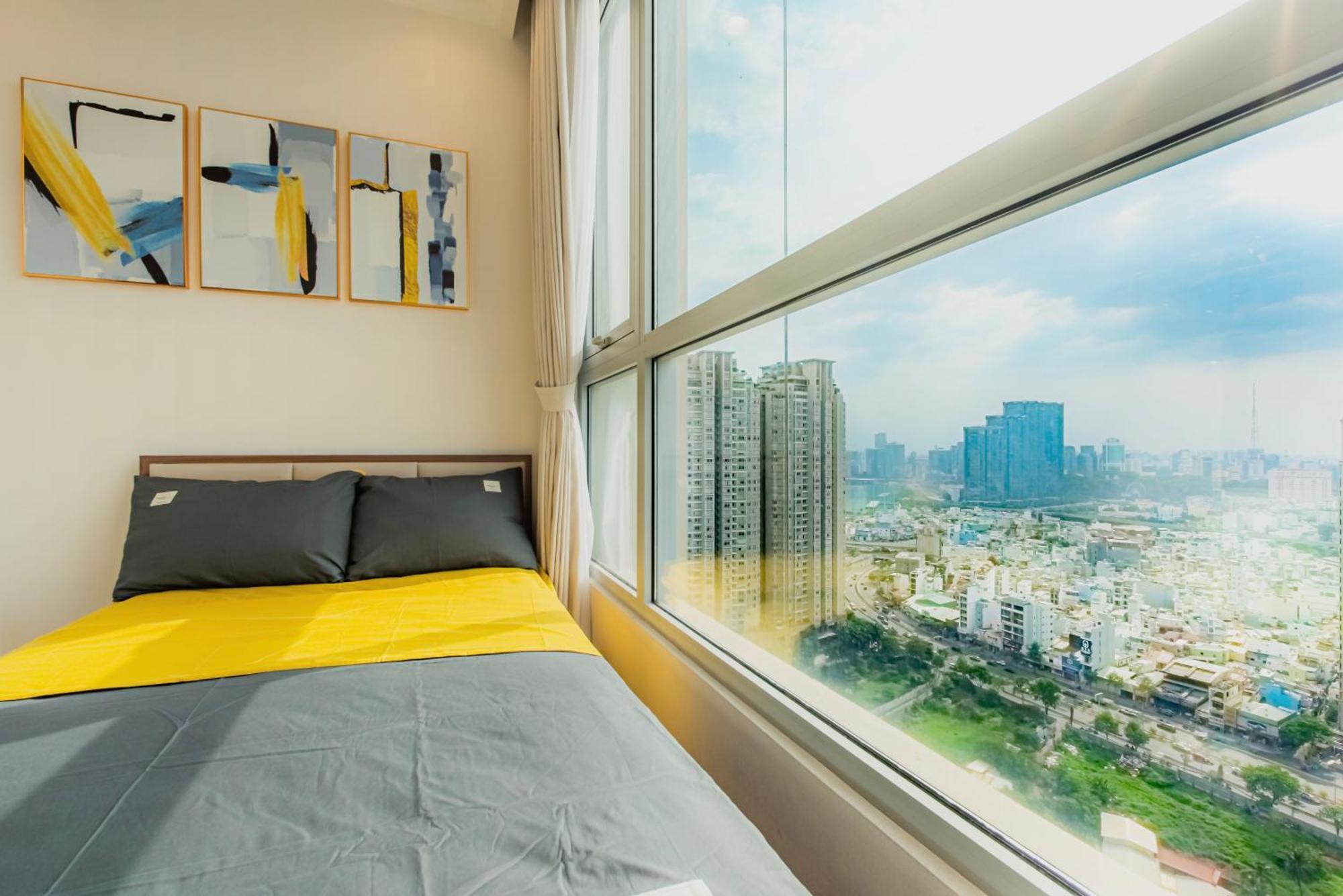 Central Apartments - Vinhomes Central Park, Landmark 81 Area & Ice Skating Rink Ho-Chi-Minh-Stadt Exterior foto