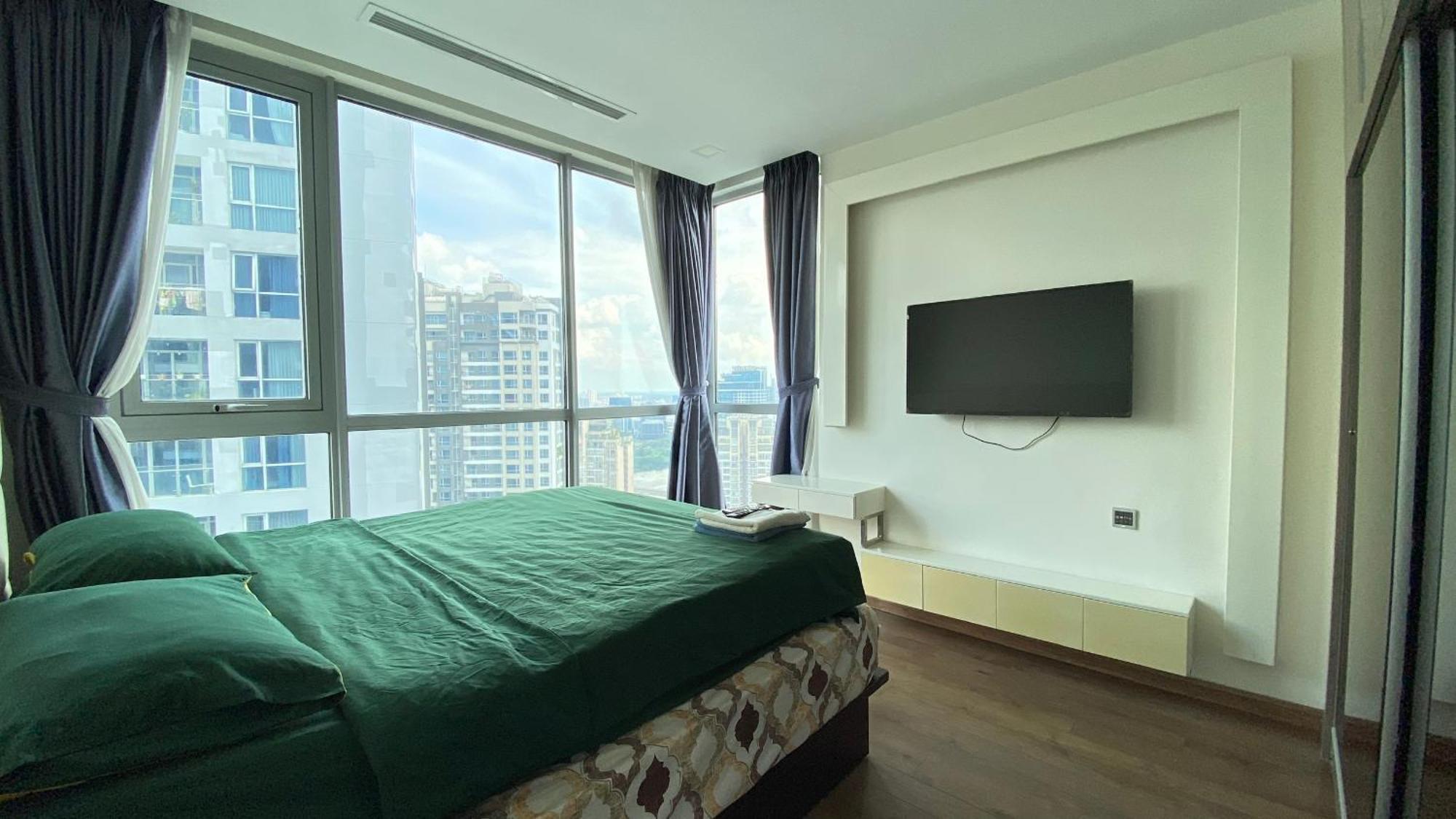 Central Apartments - Vinhomes Central Park, Landmark 81 Area & Ice Skating Rink Ho-Chi-Minh-Stadt Exterior foto